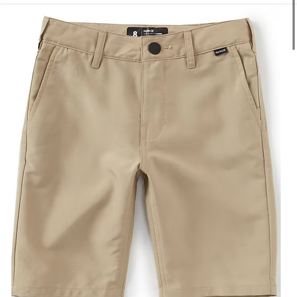 Hurley Khaki Chino Shorts Versatile Cotton Twill
